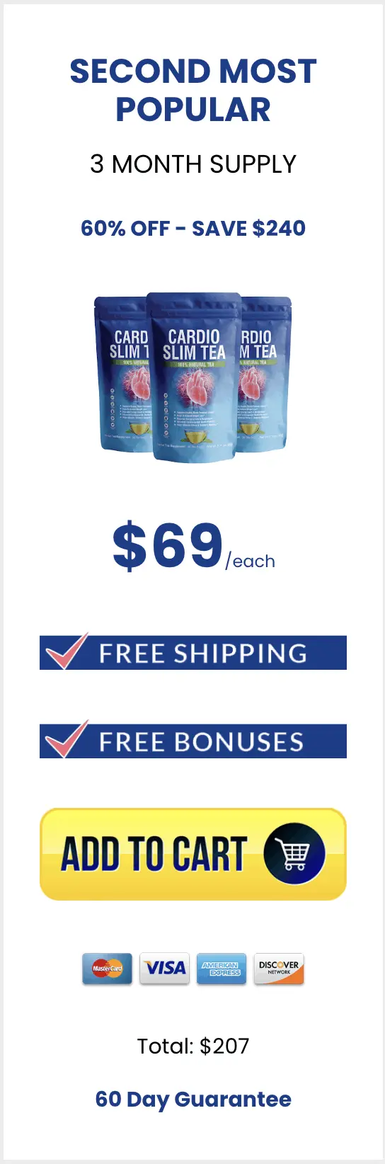 Cardio Slim Tea 3 Pouchs